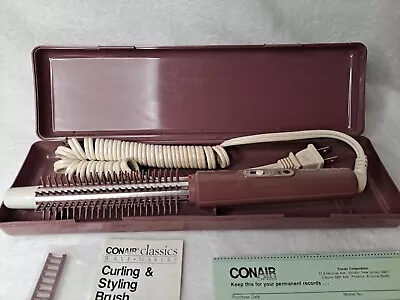 Vintage Con Air Curling And Styling Brush/wand 1970s Tested-works • $18