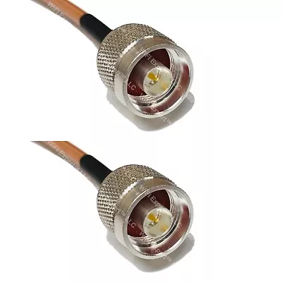 RG400 Silver N MALE To N MALE Coax RF Cable USA Lot • $24.15