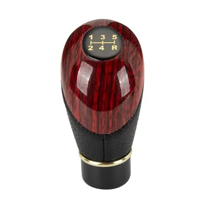 Universal Manual Car Truck 5 Speed Gear Stick Shift Knob Shifter Leather • $8.25