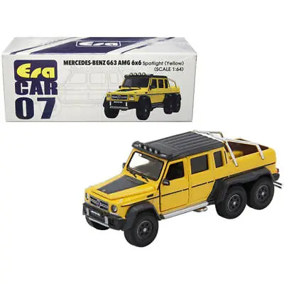 ERA CAR MB196X6RN07 MERCEDES BENZ G63 AMG 6x6 PICK UP TRUCK 1/64 YELLOW • $16.69