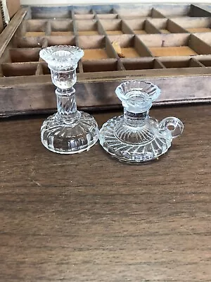 2  Adorable Vintage Petite Candle Holders • $10