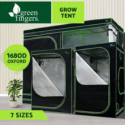 $72.95 • Buy Greenfingers Grow Tent Kits Hydroponic 1680D Oxford Indoor Grow System Room Box