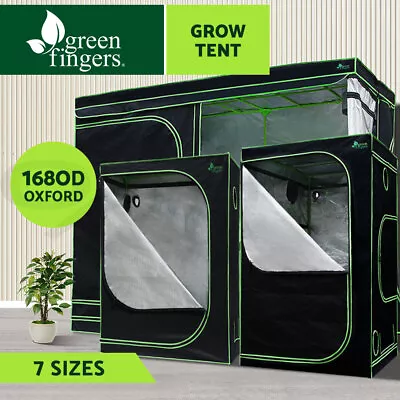 $108.95 • Buy Greenfingers Grow Tent Kits Hydroponic 1680D Oxford Indoor Grow System Room Box