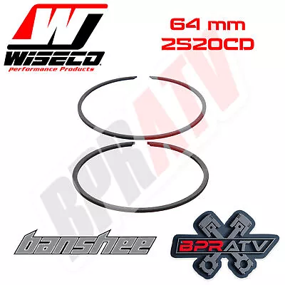 Banshee 350 64 Mm Bore Wiseco Piston Rings Rebuild Set 2520CD 1 (One Ring Set) • $32.25