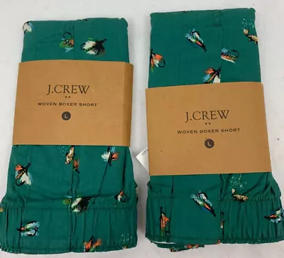 Two Men's J Crew Boxers Large Fishing NWT • $26.99