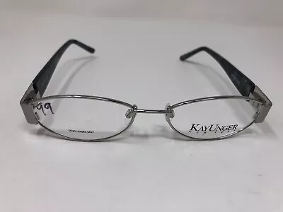 Kay Unger Eyeglasses Frame K107 SIL 51-17-135 Flex Hinge Full Rim MR95 • $30