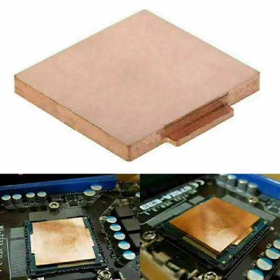 IHS CPU Pure Copper Cover Replace For LGA 115X I5 I7 6700K 7700K 8700K • $18.60