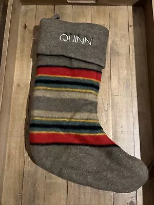 Pottery Barn Pendleton® Personalized Stocking Mono Quinn • $29