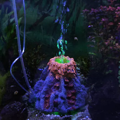 Simulation Volcano Fish Tanks Landscaping Aquarium Accessories Rockery Ornaments • $12.53