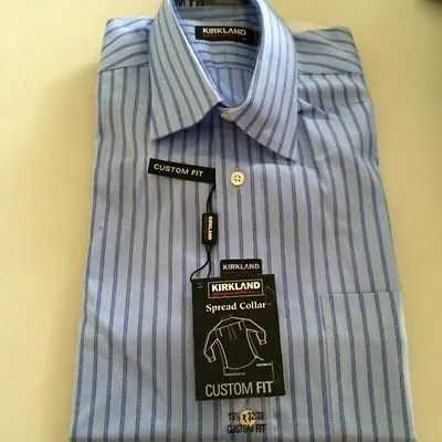 Kirkland Long Sleeve Men's Business Shirt Size 15.5-32/33 Bnwt (g70 • $27.30