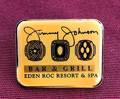 Vintage Jimmy Johnson 3 Rings Bar & Grill Pin Dallas Cowboys Super Bowl  • $15