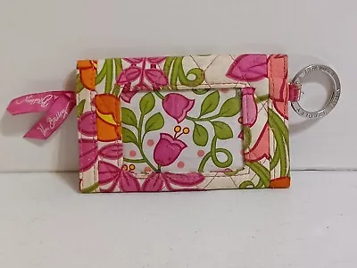 Vera Bradley Small ID Wallet And Credit Card Holder Floral Pattern Zipper Clasp • $12.35