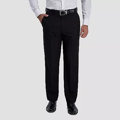 Haggar H26 Men's Premium Stretch Classic Fit Dress Pants - Black 40x30 • $18.99