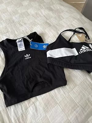 Adidas Crop/bra  Xs Nwt And Size 8 Nwt Adidas Tank Top • $25