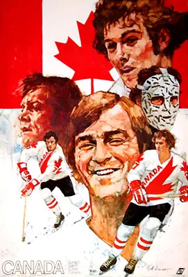 Canada Cup 1976 TEAM CANADA HOCKEY Vintage 20x30 POSTER - Lafleur Sittler + • $35.99