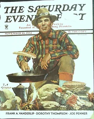 Saturday Evening Post November 10 1934 J.F. Kernan FRONT COVER ONLY • $10.48
