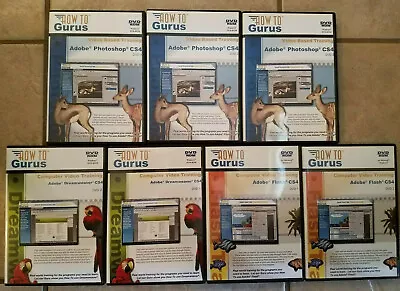 $44.73 • Buy How To Gurus Adobe Photoshop CS4 Dreamweaver Flash Video Based Training DVD Rom 