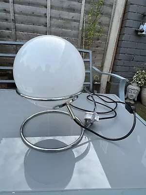 Vintage Retro Space Age Globe Lamp On Chrome Frame - Sputnik - Working • $113.65