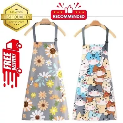 Super Cute Flower Pattern Woman’s Apron For Kitchen Baking And Cooking • £11.82