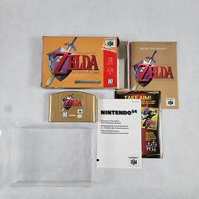 Zelda: Ocarina Of Time (Nintendo 64 N64) - Gold Collector's Edition - Complete • $349.99