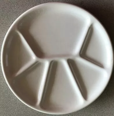 Set Of 2 Divided White Fondue Plates - Williams Sonoma VARAGES France • $10