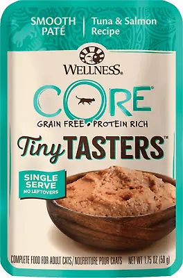 $29.99 • Buy Wellness CORE Tiny Tasters Tuna & Salmon Pate Wet Cat Food