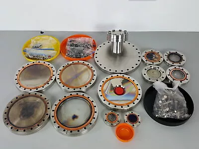 $388.28 • Buy 12 X Flanges From Balzers UHV UMS630 Thin Film Deposition Chamber Vacuum Chamber