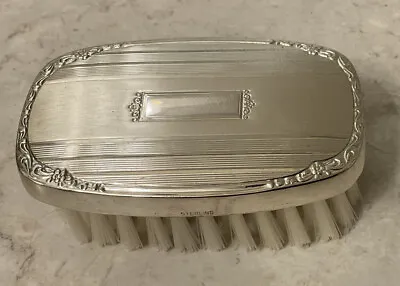 Vintage Sterling Silver Small Nylon Baby Brush • $20