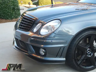 GH Style For 06-09 Benz W211 E63 AMG Front Bumper Lip CF Carbon Fiber • $399.95