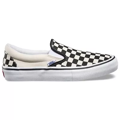 Brand New Vans Checkerboard Slip On Pro Shoe White/ Black • $48.75