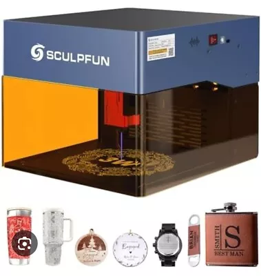 SCULPFUN ICube 3W Mini Desktop Laser Engraver.  Laser Engraving Machine. • £120