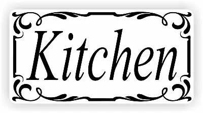 £1.99 • Buy Self Adhesive Kitchen Door Sign Vinyl Sticker, Decal BathRoom WC
