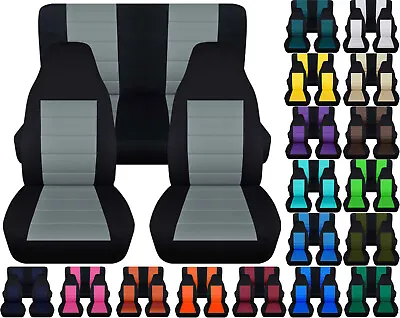 1976-Present Fits Jeep Wrangler Seat Covers Canvas Front & Rear Choose Color • $169.99