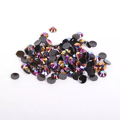 £2.59 • Buy 2mm 3mm 4mm 5mm 6mm Crystal Flat Back Rhinestones Gems Phone Shoe Bling AB