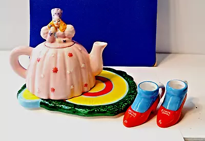 Vandor Wizard Of Oz Glinda The Good Witch Mini Ruby Slippers Teapot Set RARE • £38.88