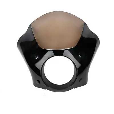 $93.65 • Buy 49mm Smoke Front Headlight Fairing Mount Kit For Harley Dyna Super Glide FXDC