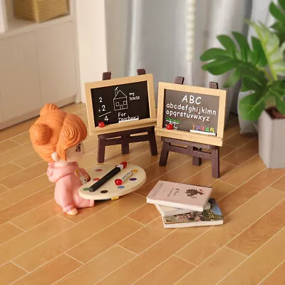 Doll House Mini Mini Easel Drawing Board Model Doll House Scene Decoration • £4.92