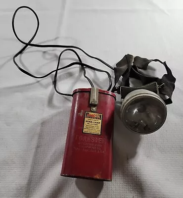 Two Red Vintage Forester Firefighting Headlamp 6 X 1600 Western Fire Equipment • $27.97