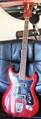 Hagstrom H8 Bass Guitar 1967 Cherry Red RARE COLLECTABLE  • $2660