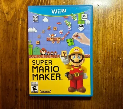 Super Mario Maker (Nintendo Wii U) Tested Blue Case • $10.99