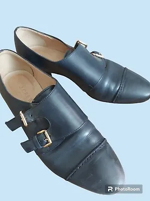 J Crew Double Monk Strap Cap Toe Oxford Womens 8 • $36