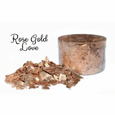 Crystal Candy ROSE GOLD Edible Flakes 6g • £8.50