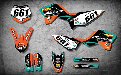 Full Custom Graphics Kit VITAL Style Stickers Decals To Fit KTM 65 2009 - 2015  • $199.90