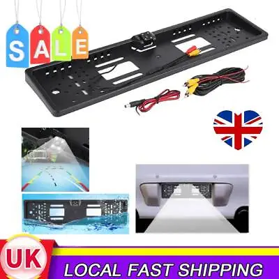 Car Number License Plate Frame 170 Degree Rear View Night Vision Camera Set • £12.79
