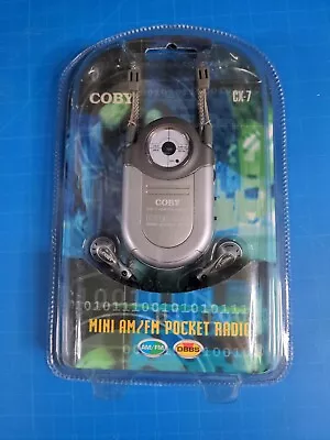 Coby Dynamic Bass Boost System CX-7 AM/FM Radio Mini Pocket Radio  • $15