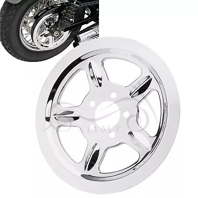 $37.98 • Buy Chrome Rear Outer Belt Drive Sprocket Pulley Cover For Harley Sportster 883 1200
