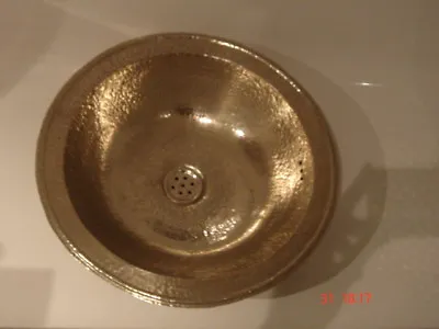 Moroccan Small Copper Handmade Bathroom Sink/basin • $161.78