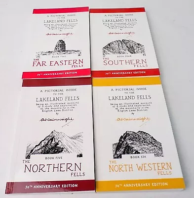 A Wainwright Pictorial Guides To The Lakeland Fells 50th Anniversary Edition X 4 • £19.99