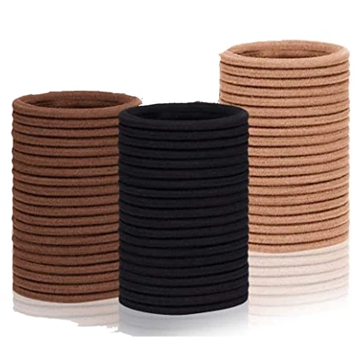£5.99 • Buy BLACK THICK HAIR BANDS Endless Elastics Bobbles Kids Girls School Ponies Ties UK