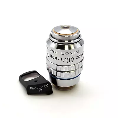 Nikon Microscope Objective PlanApo 60x 1.40 Oil DIC & DIC Nomarski Prism Slider • $895